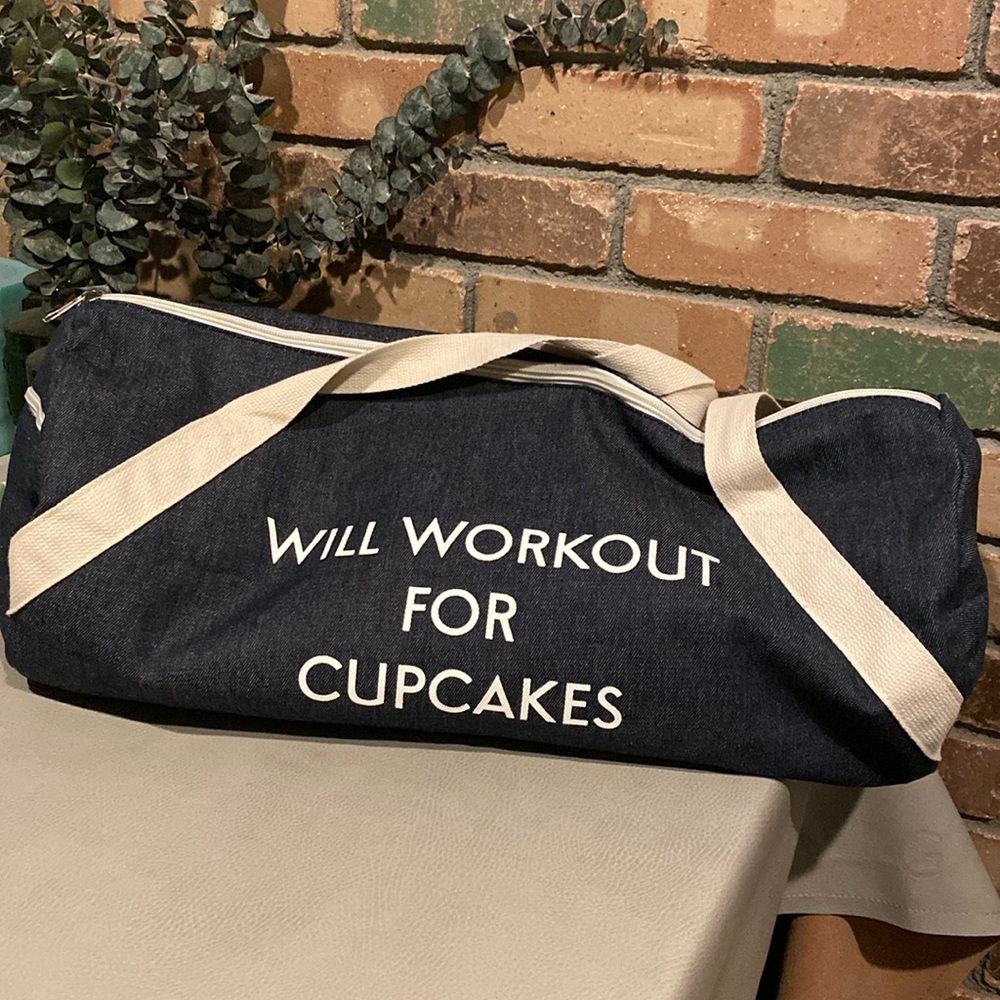 Cute Denim Workout Duffle Bag